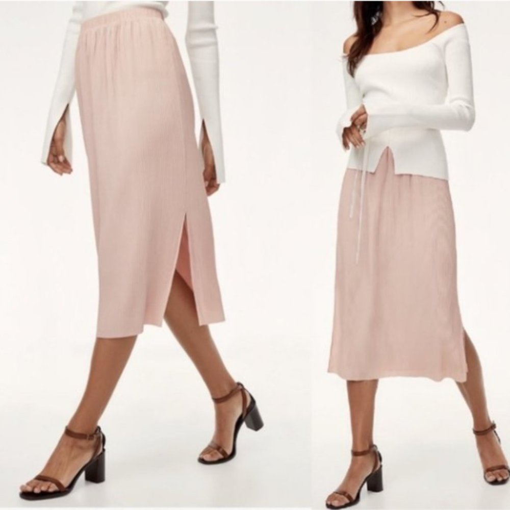 Aritzia Wilfred Pink Celesse Skirt NWT XS